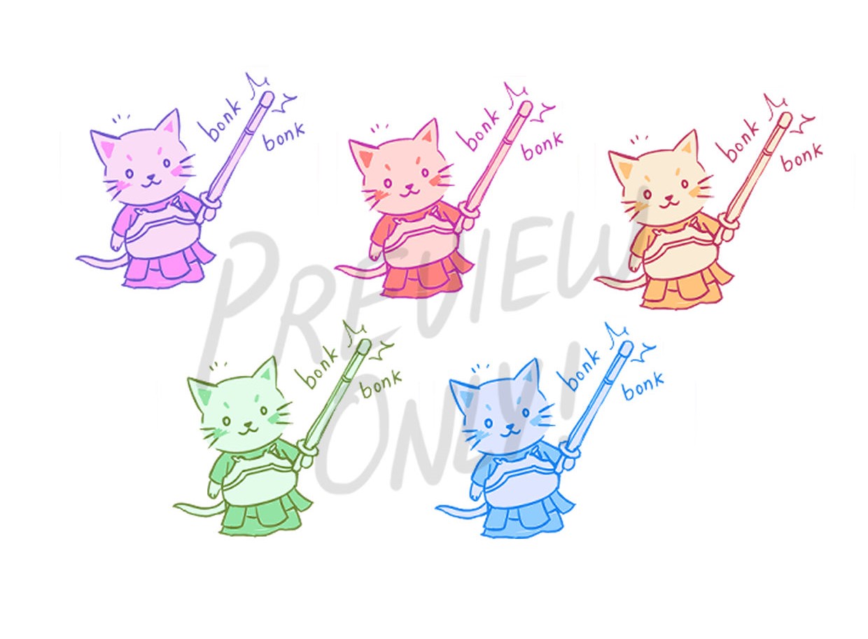 Bonk Cat (Sticker)
