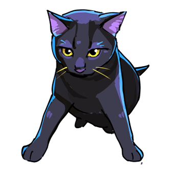 Black Cat (Sticker)